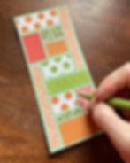 adding stitch lines to BQJ bookmark