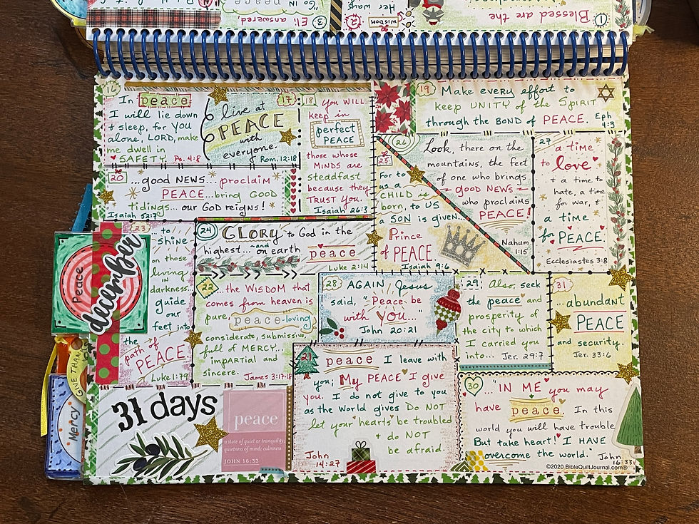 31 Days of Peace, 2nd page of scriptures