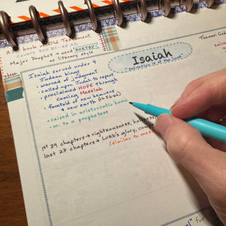 Isaiah template, beginning notes