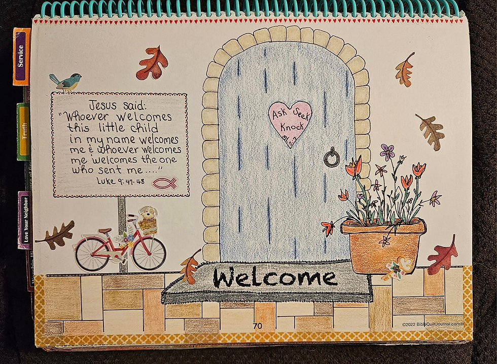 Welcome mat template by Alice