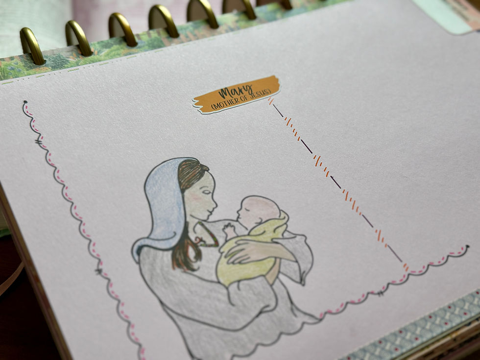 Mary on Mother and Child BQ template
