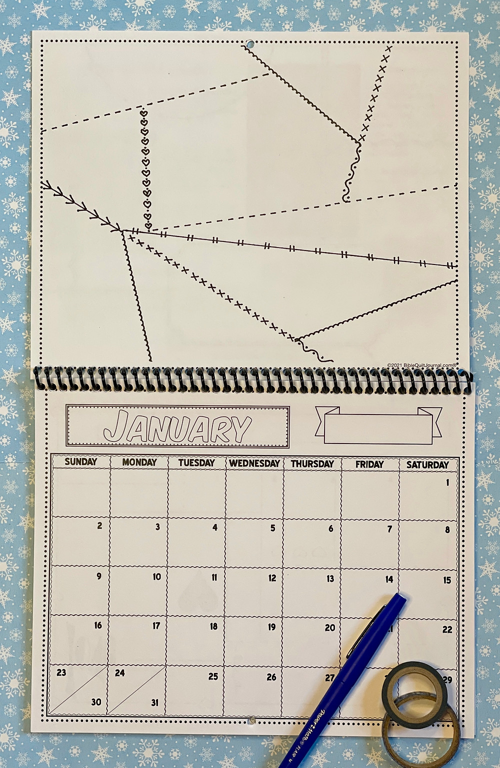 January in 2022 BQ Calendar
