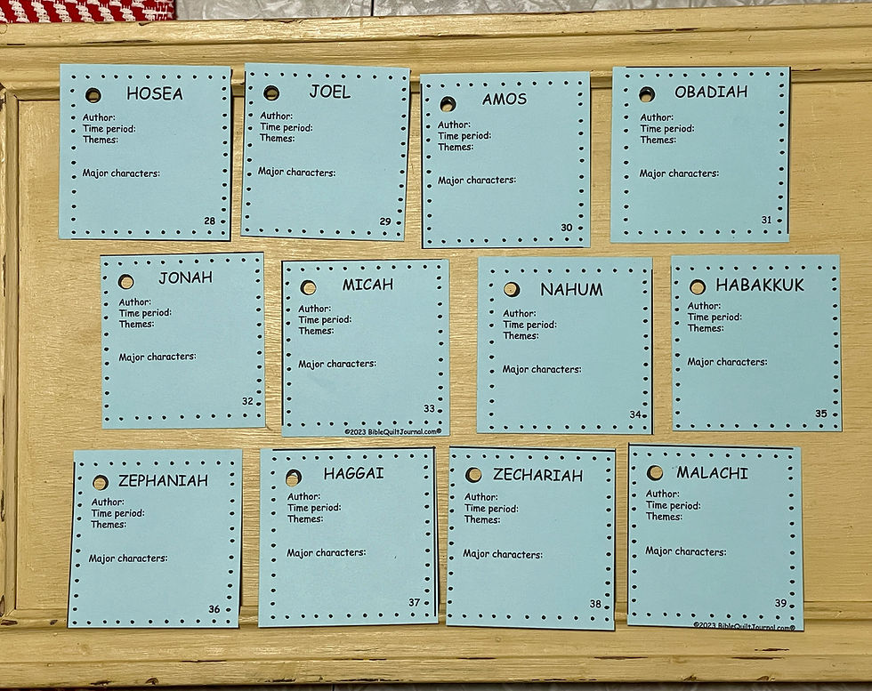 Thumbnail: Books of the Bible flip card set