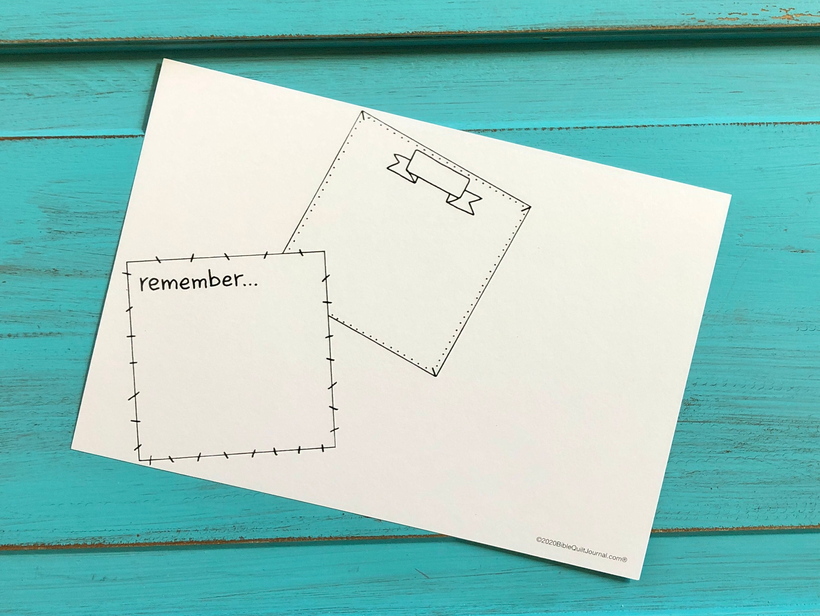Post-it to Remember (horizontal)