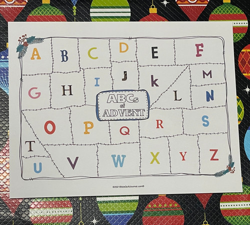 ABCs of Advent (both sizes) | Biblequiltjournal.com
