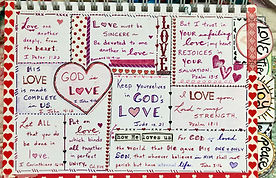 Love page on Heart template