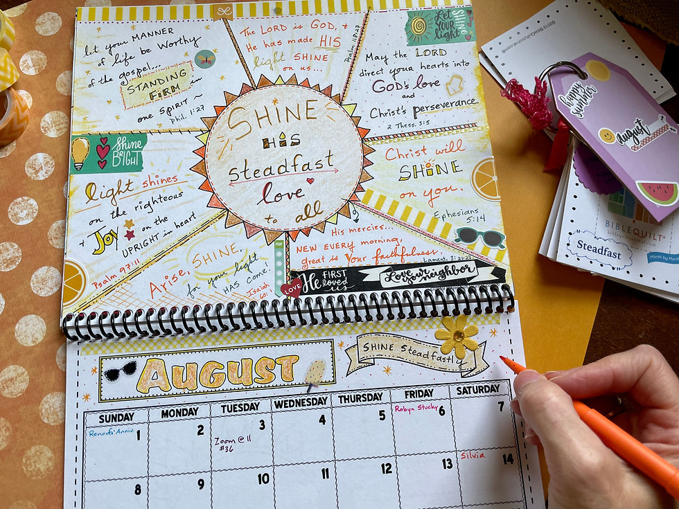August page in 2021 BQ Calendar