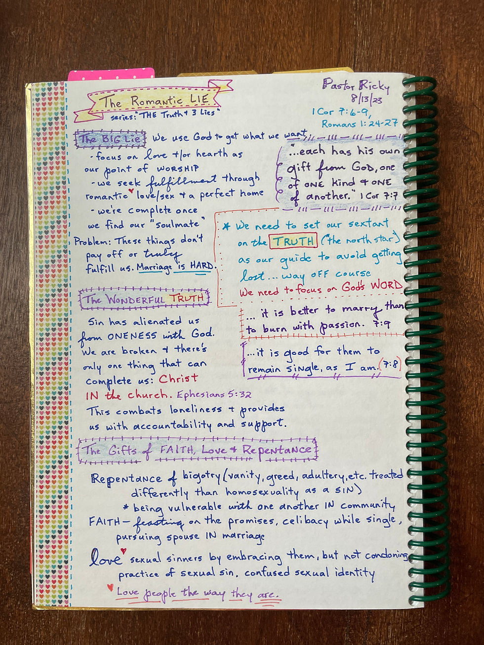 The Truth & 3 Lies, part 2, sermon notes