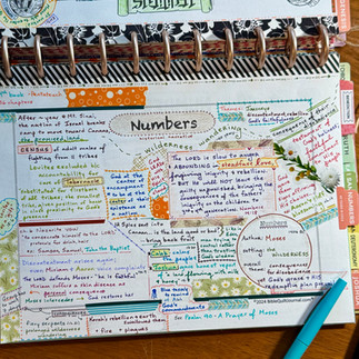 Numbers template with notes