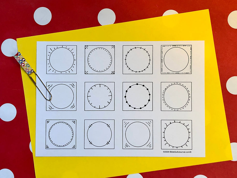 Blank circle tabs