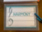 Harmony on Music Staff template