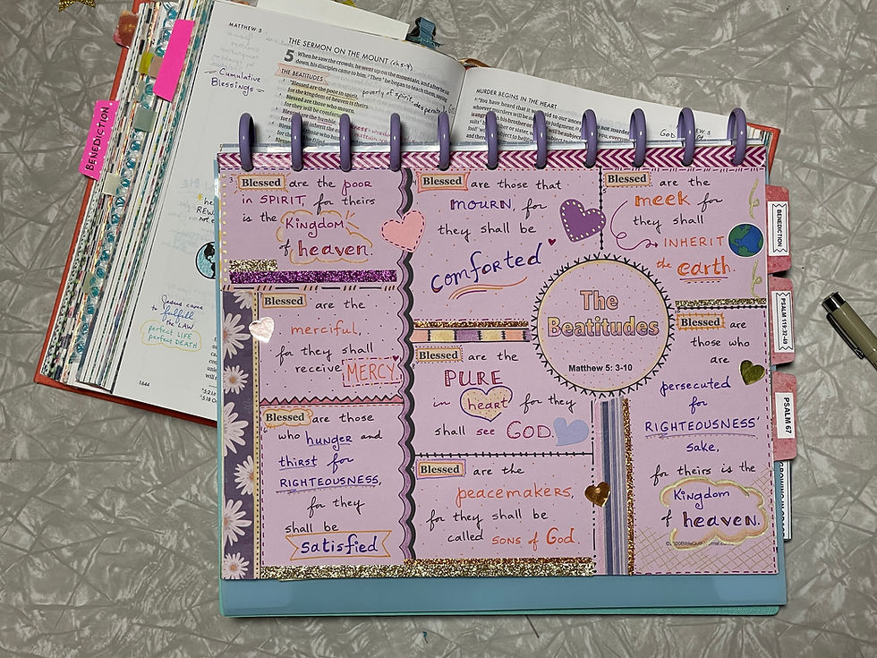 The Beatitudes template