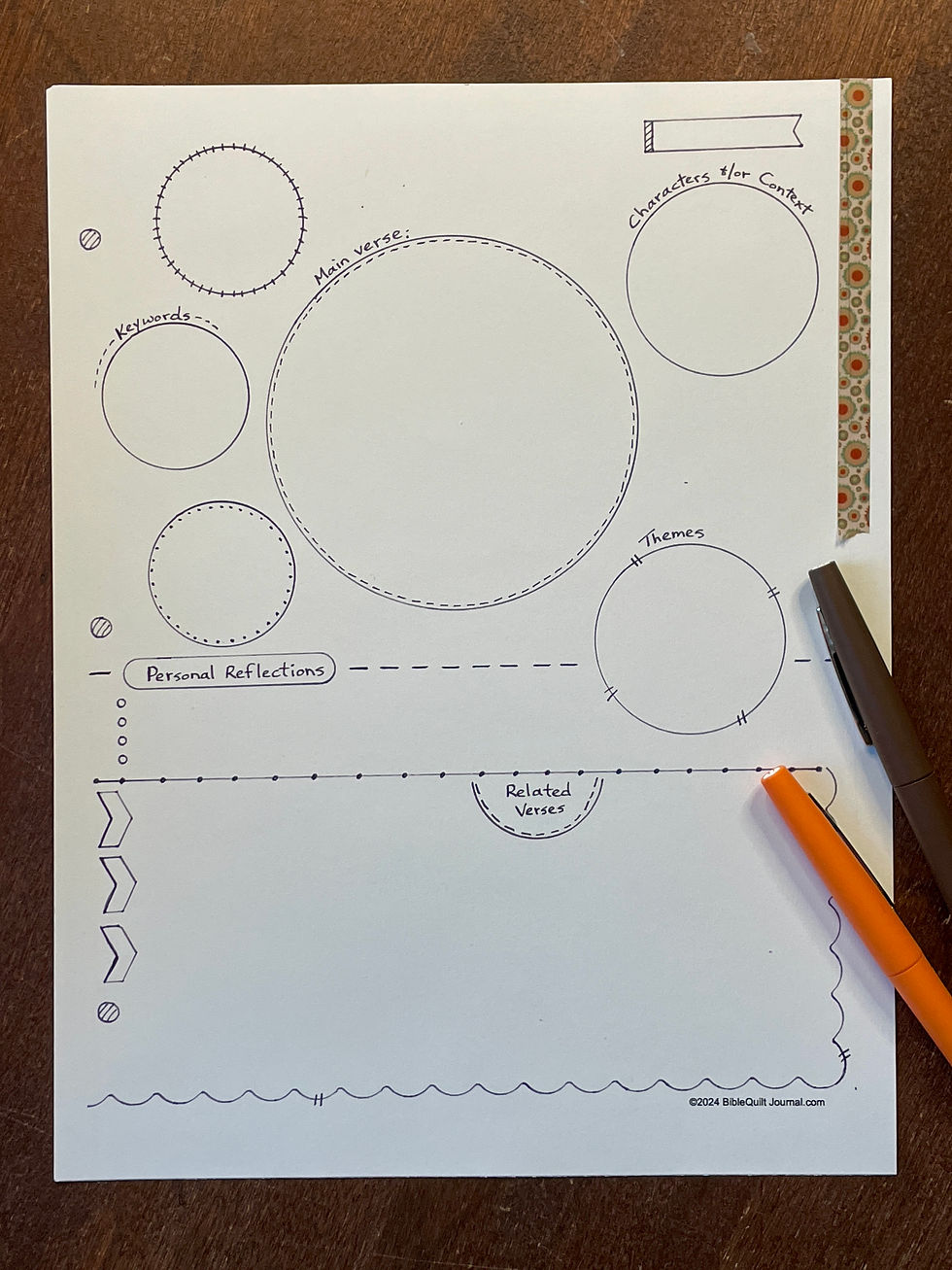 BQJ verse mapping worksheet