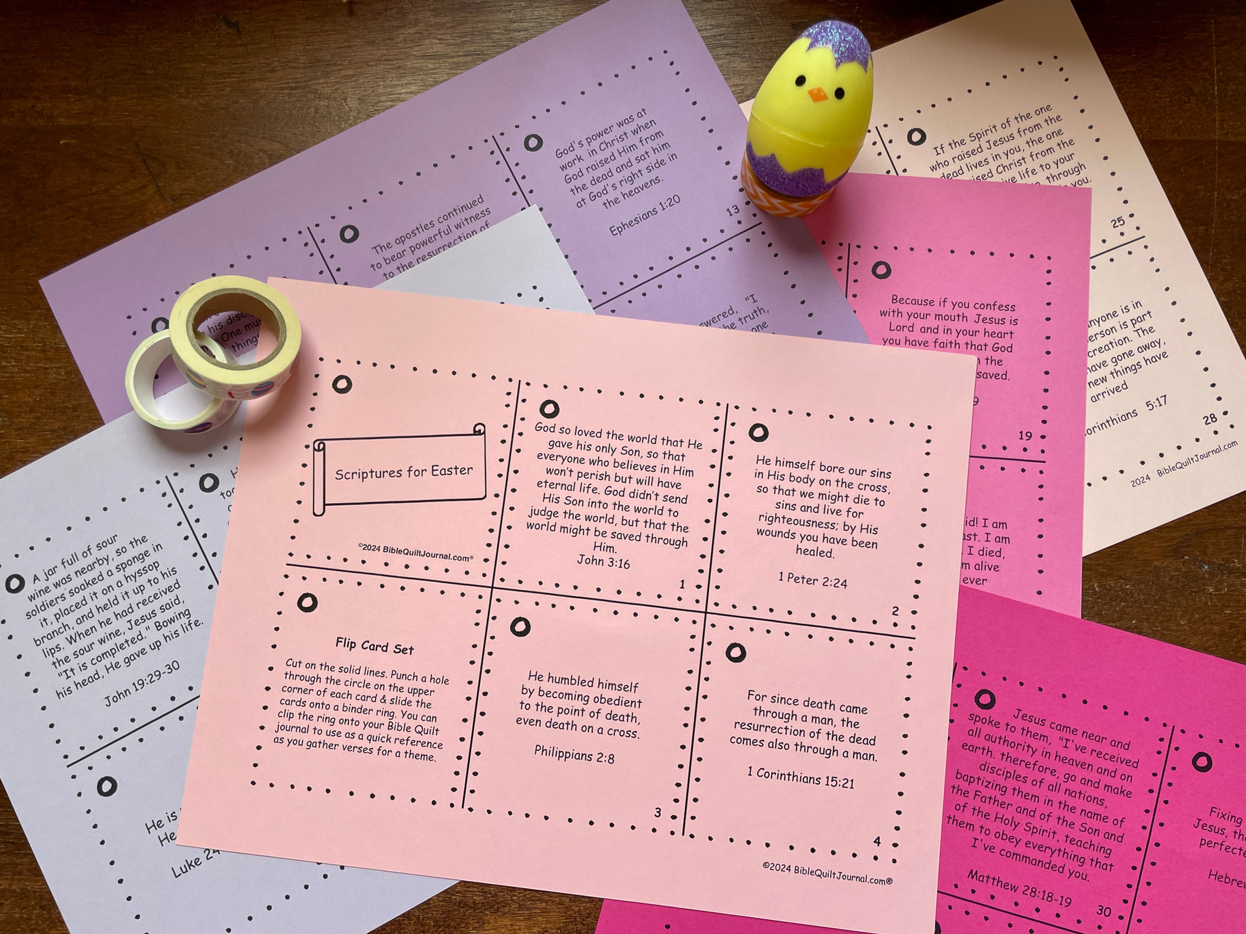 Easter scriptures (flip card set)