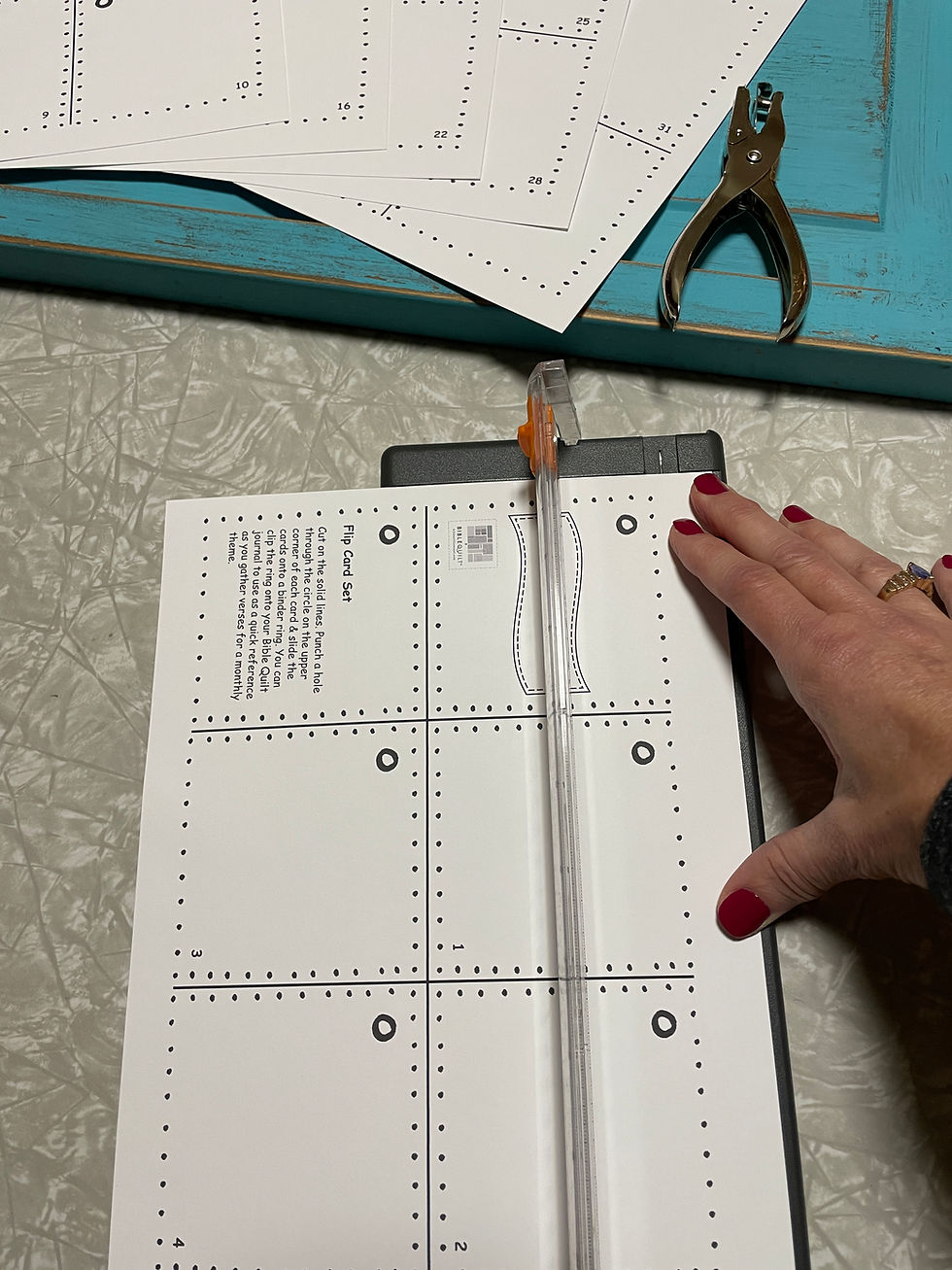 Thumbnail: Blank Monthly Flip Card Set with Open Banner