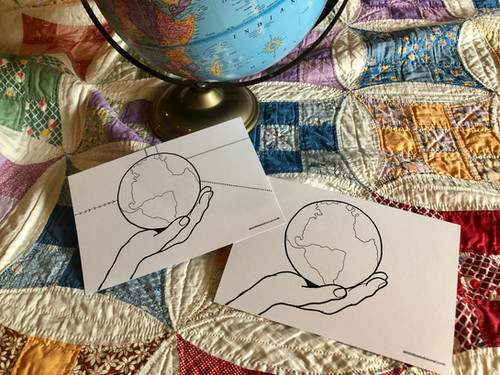 World in HIS Hands template set | Biblequiltjournal.com