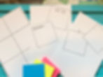 Trio of vertical post-it templates for your Bible Quilt Journal