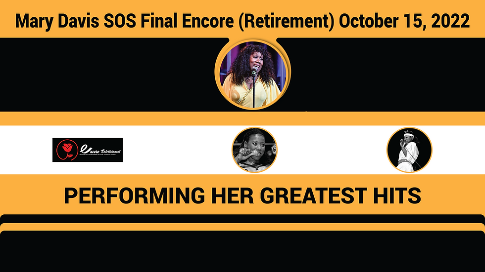 Mary Davis Final Encore w/ SOS Band