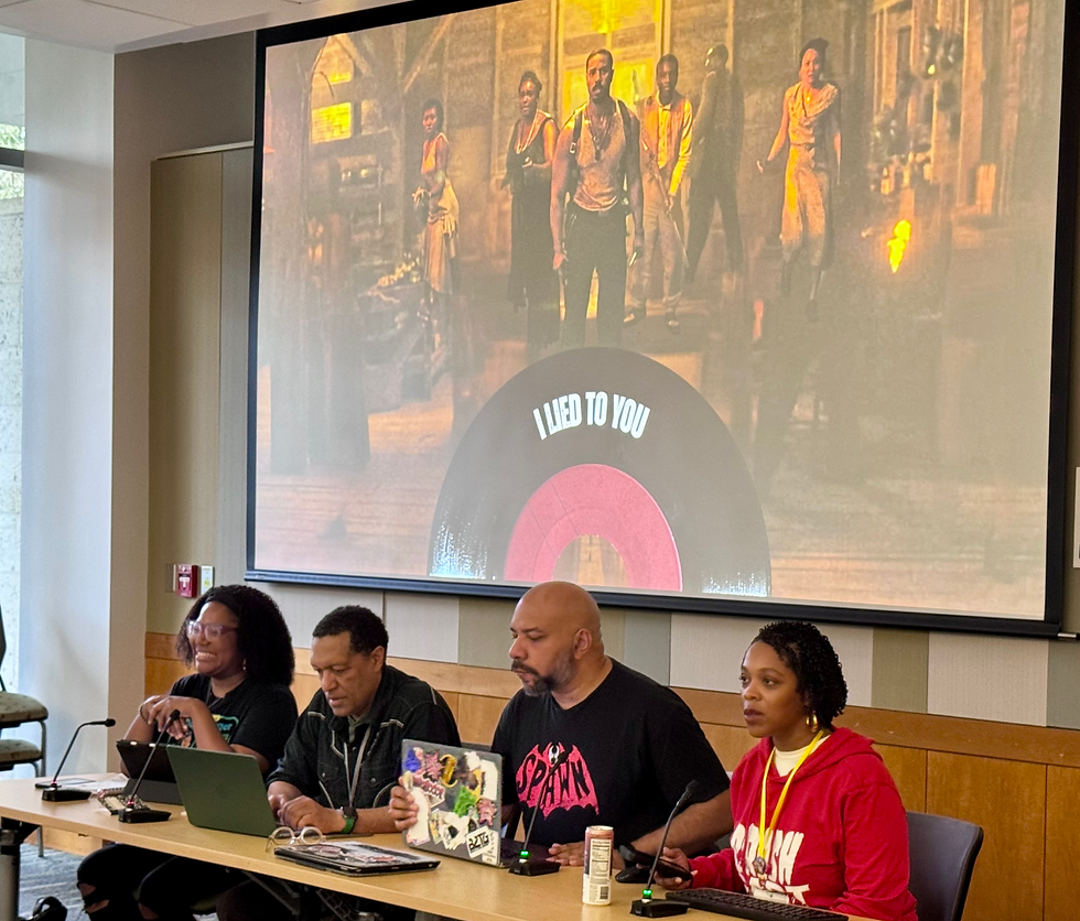 Monstrous Memories: Black Vampirism in Comics and Popular Culture with panelists: John Jennings, Christian Hines, Stanford Carpenter, Ebony Toussaint