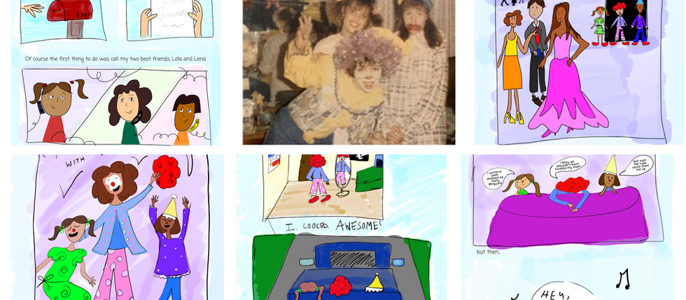 images of autobiographical comic created by paloma aguirre
