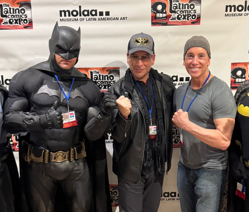 Latinos cosplay as Batman