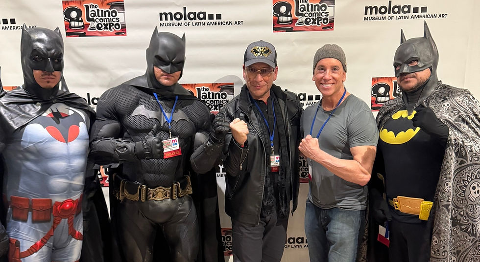 Latinos cosplay as Batman