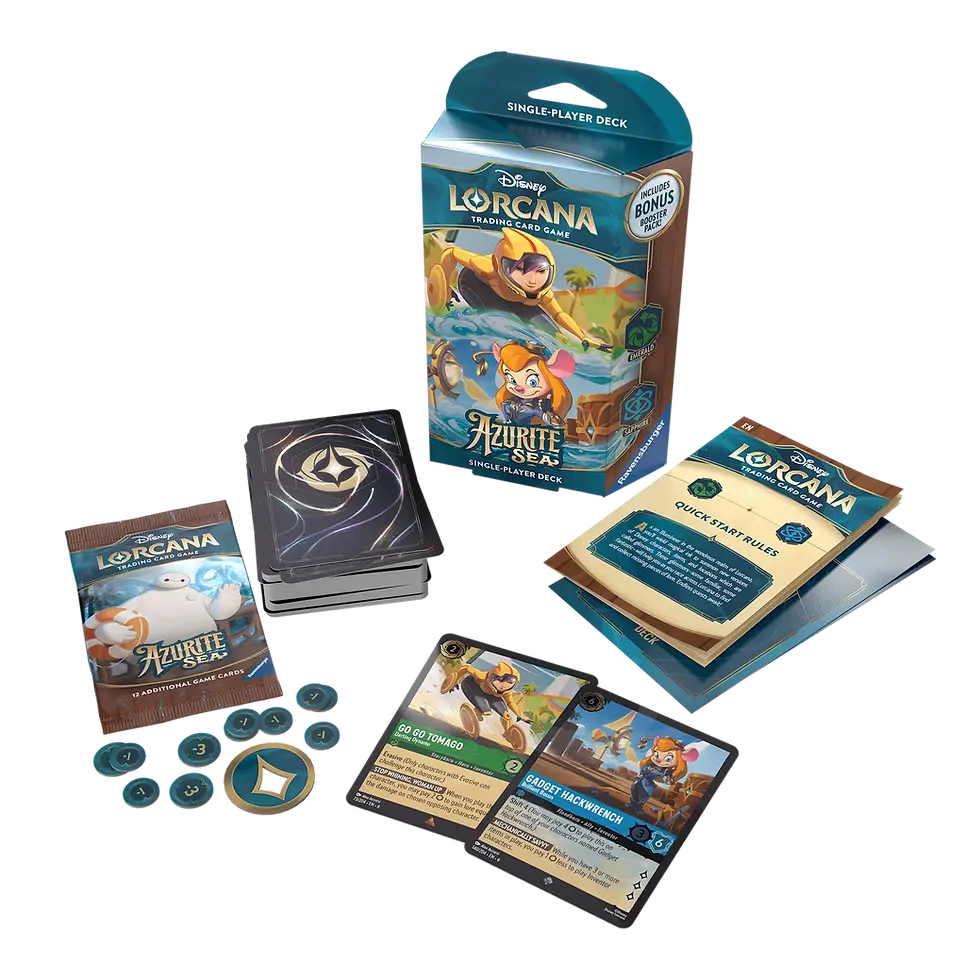 Theme Deck Lorcana: Azurite seas – Esmeralda y Zafiro