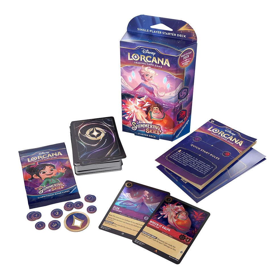 Theme Deck Lorcana: Shimmering Skies – Ámatista y Ruby