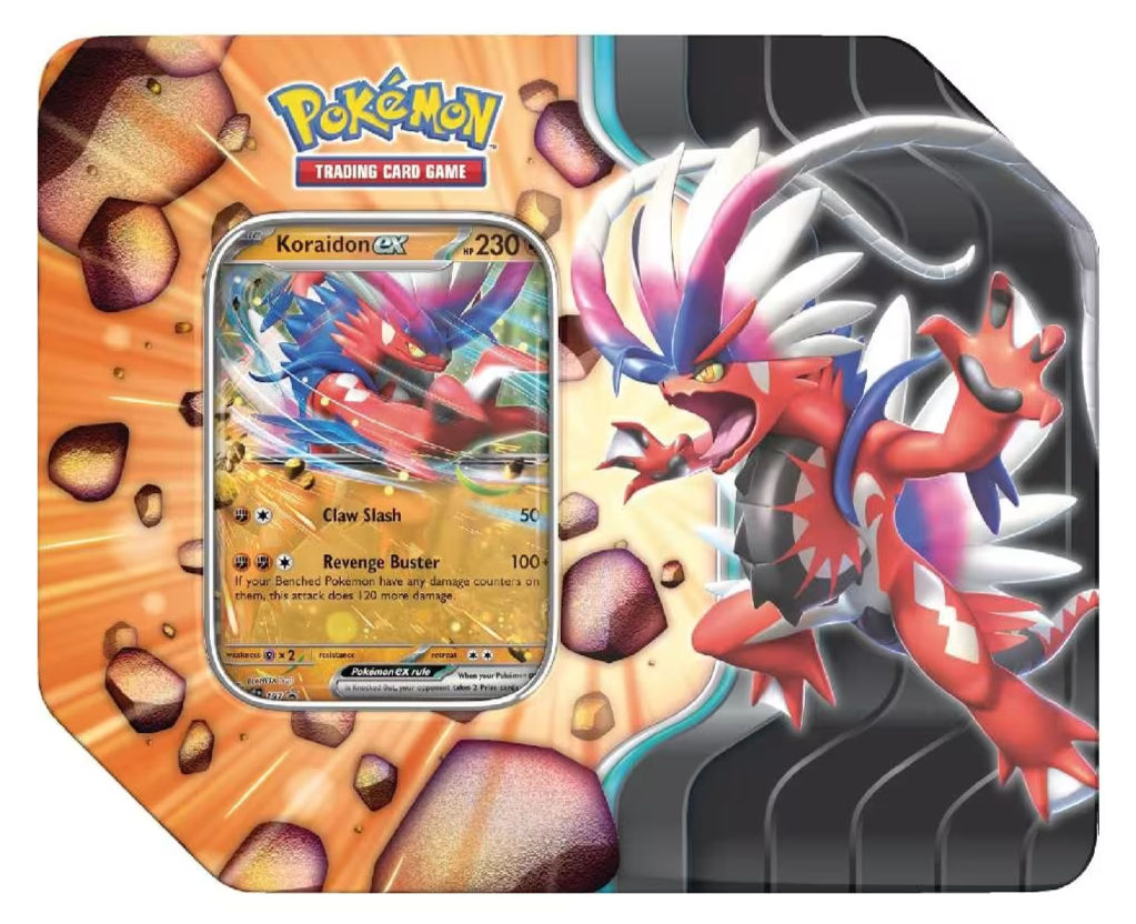 Slashing Legends Tin - Koraidon EX - 5 sobres
