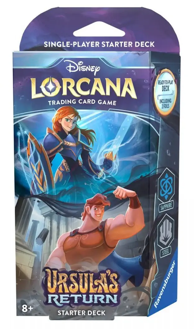 Theme Deck Lorcana: Ursula's Return – Zafiro y Metal