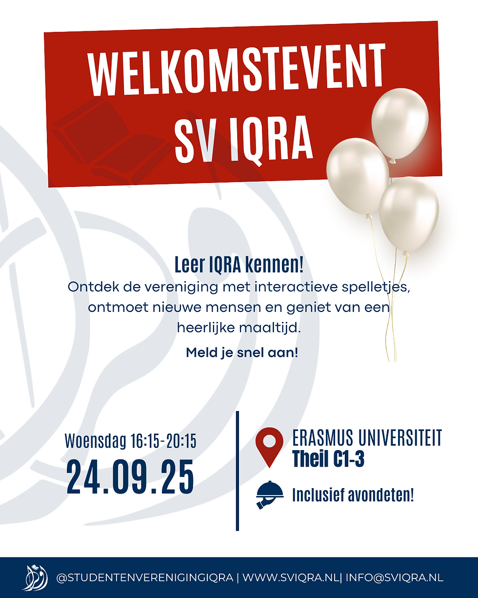 Welkomstevent  SV IQRA 25/26
