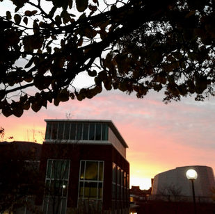 Magruder Hall at Sunset