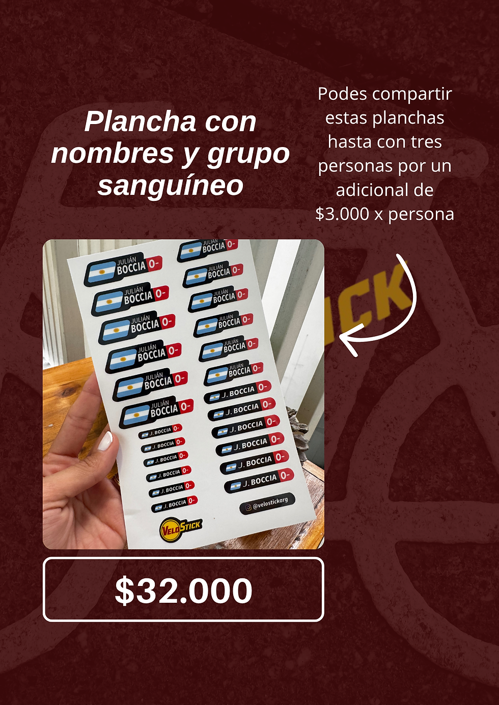 Miniatura: Plancha con nombres