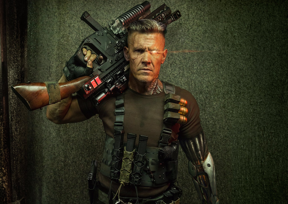 Deadpool 2 Cable Holding a Gun