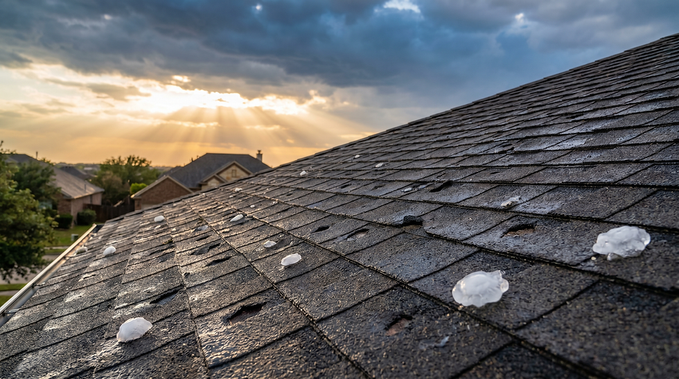 Hail on Roof Texas
