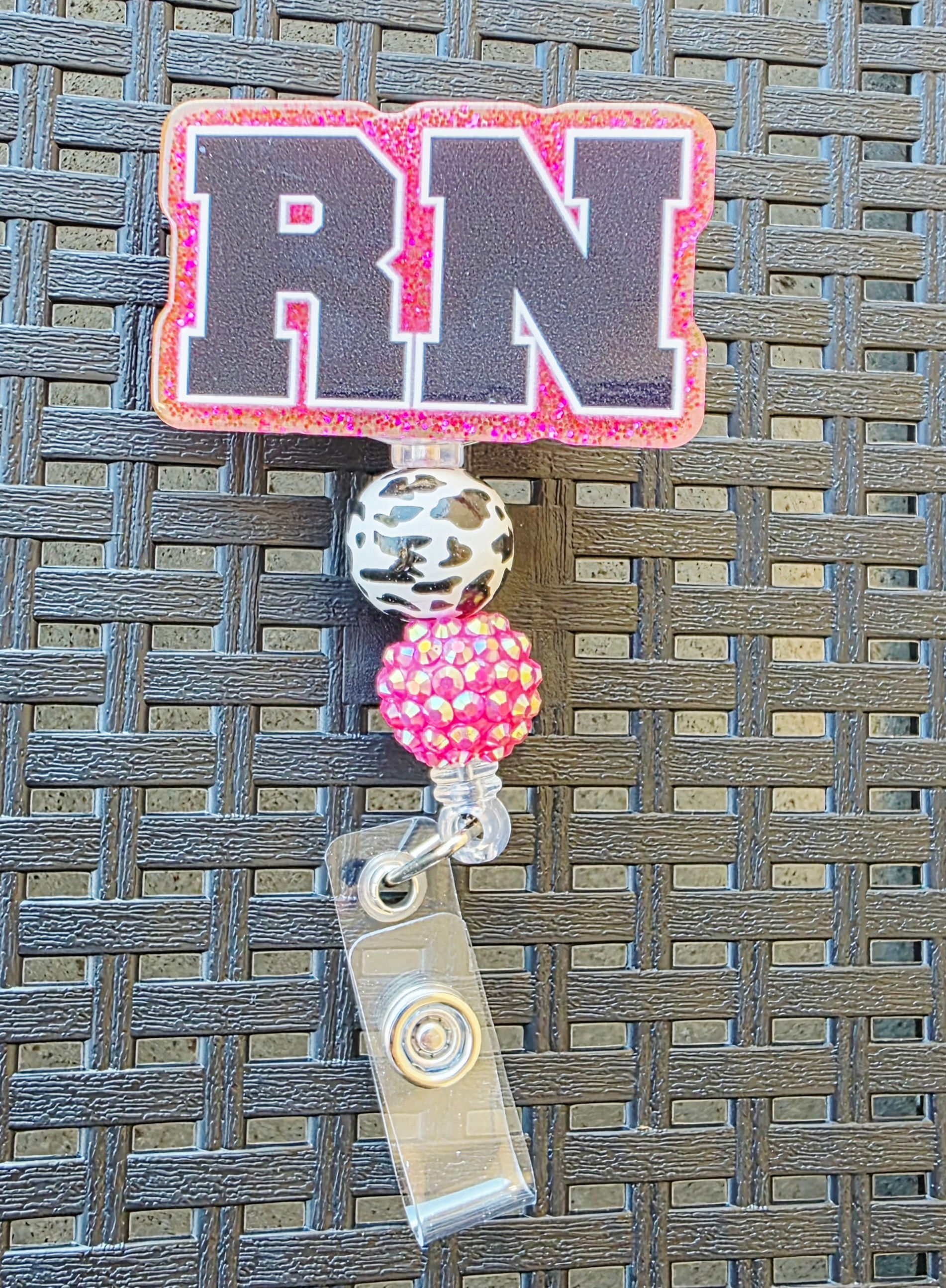 Badge Reel - Pink RN