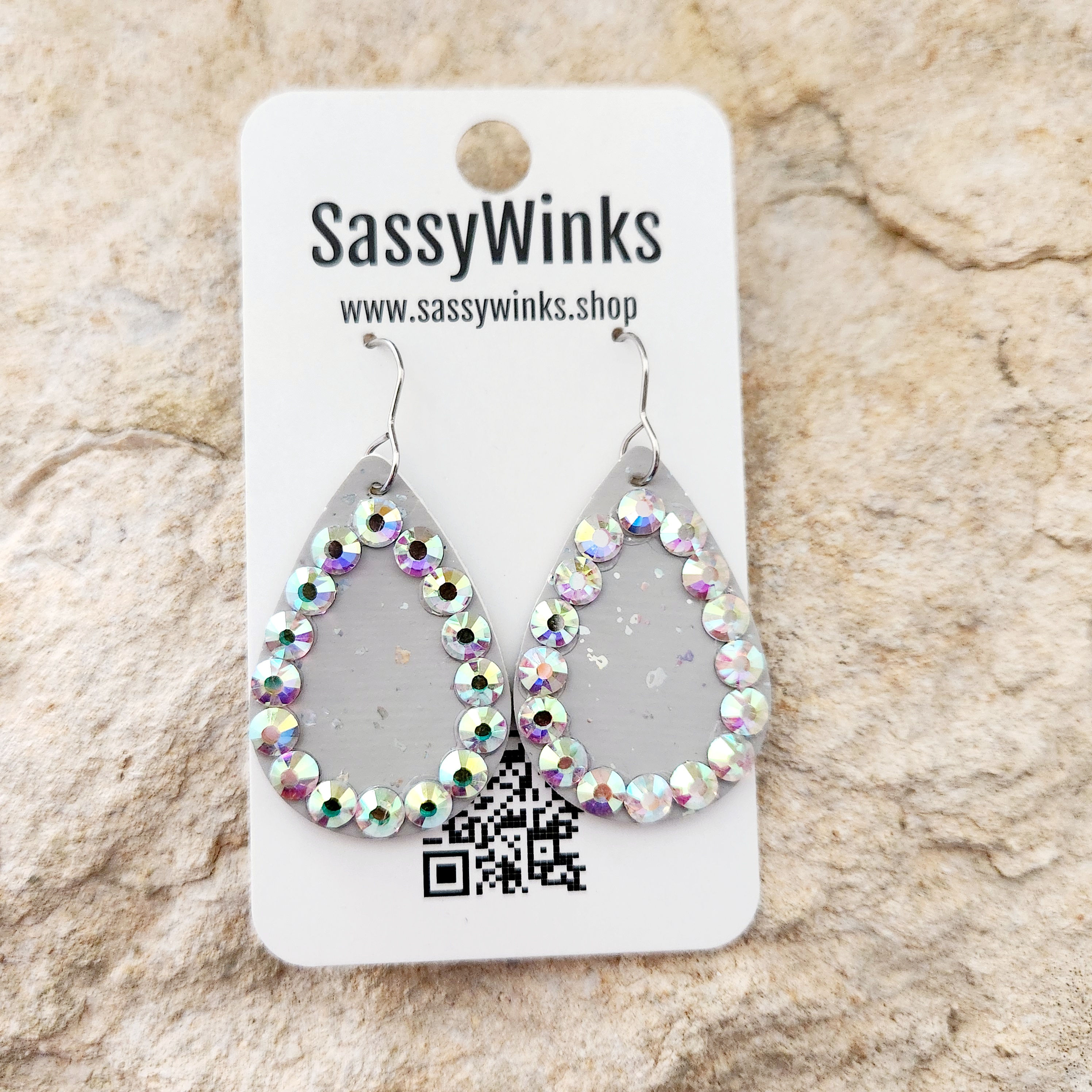 Gray Speckled Sparkle Minis (107)