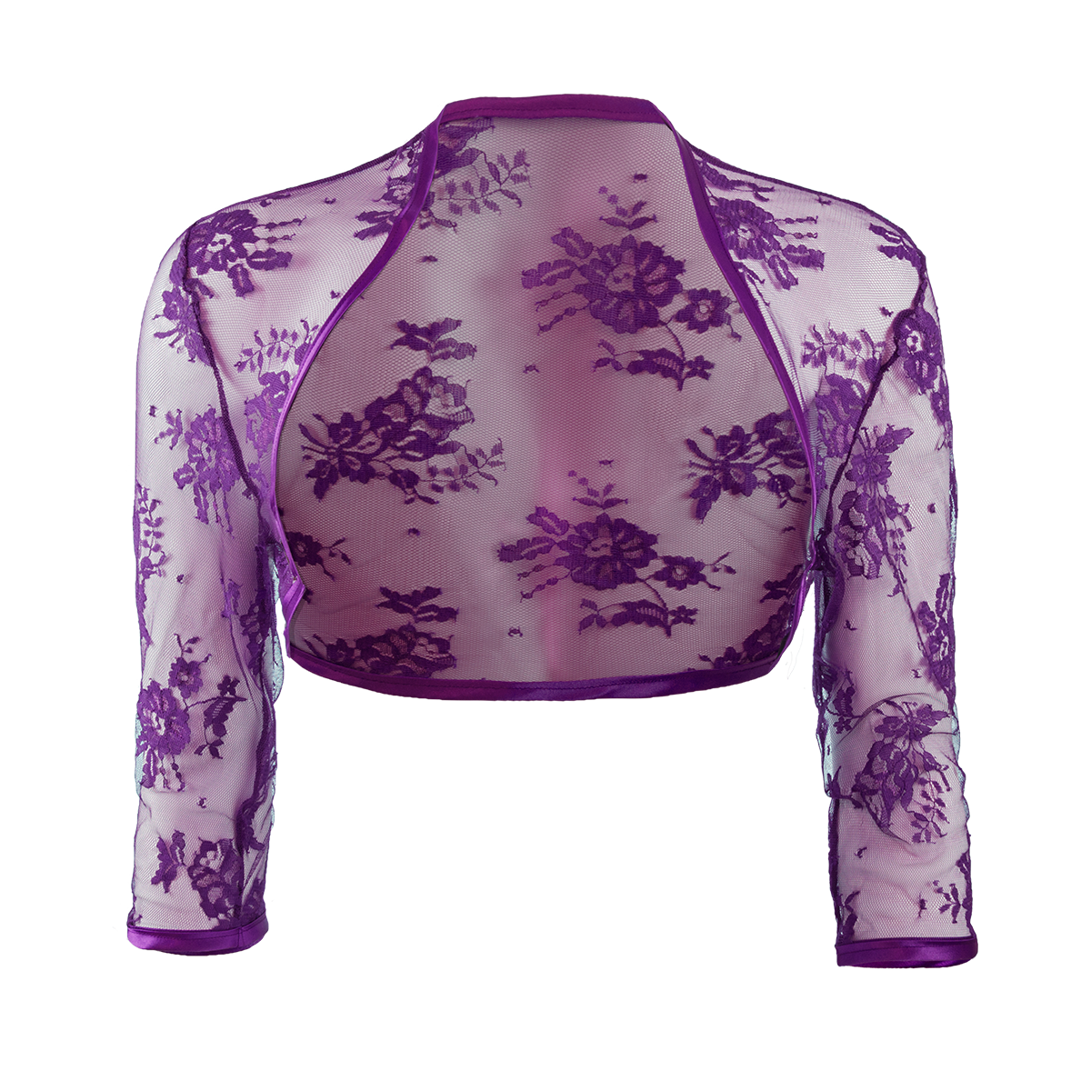Violet Lace Bolero - ¾ Sleeve