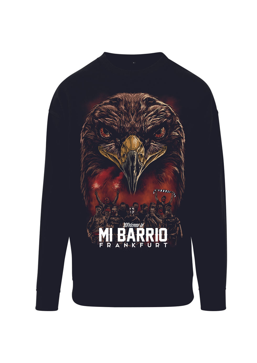 Mi Barrio Frankfurt Adler, Frannkfurt Fanmarsch, Crewneck