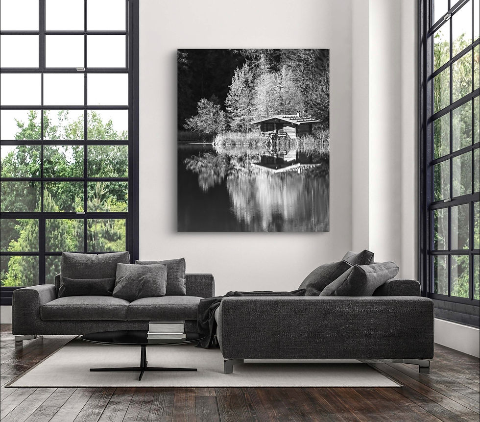 Beispiel im Raum  - Hütte am See