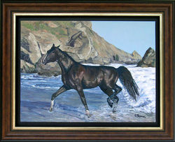 LES PIEDS DANS L'EAU 18 X 24