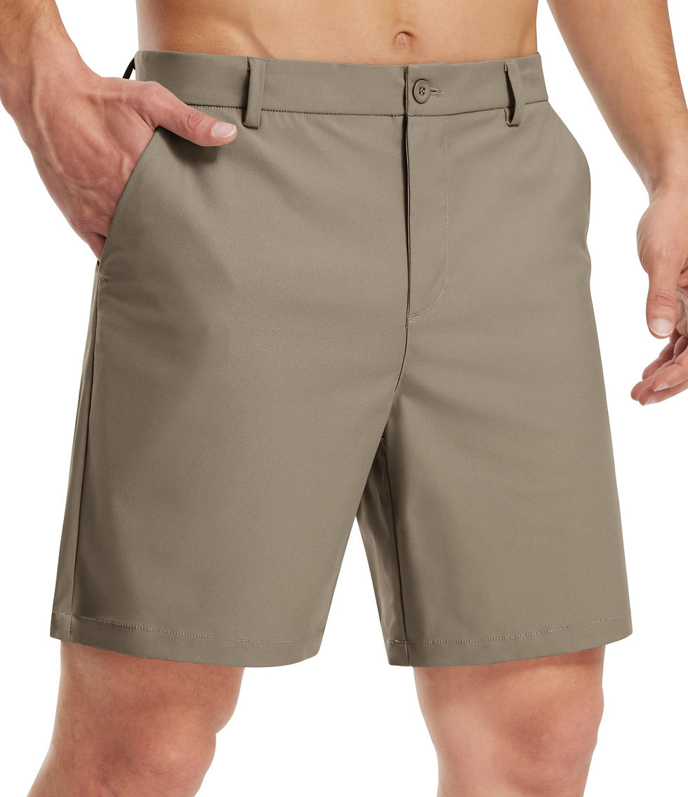 Thumbnail: Men's Flat Front Performance Golf Short | 7" Inseam
