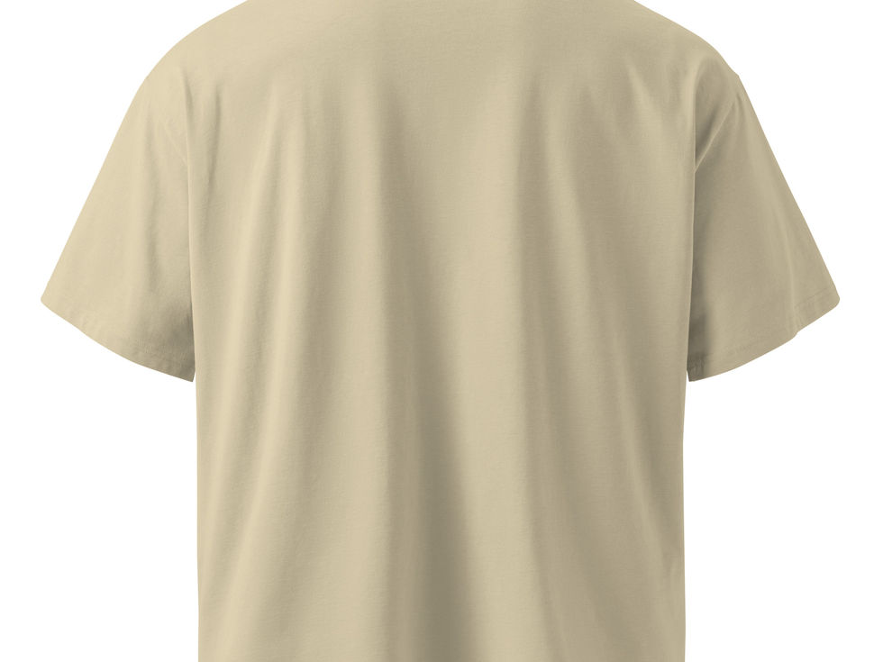 Tan t-shirt with Calligraphy art by darold pinnock (dpcreates) of the phrase "faith over fear"