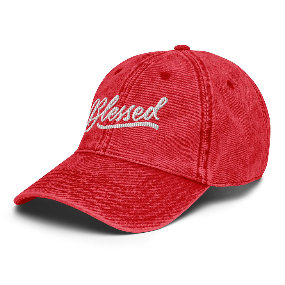Thumbnail: Blessed Vintage Cotton Twill Cap