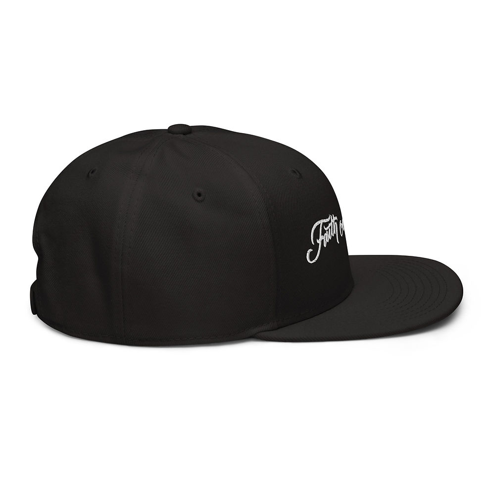 Thumbnail: Faith Over Fear Calligraphy Snapback Hat