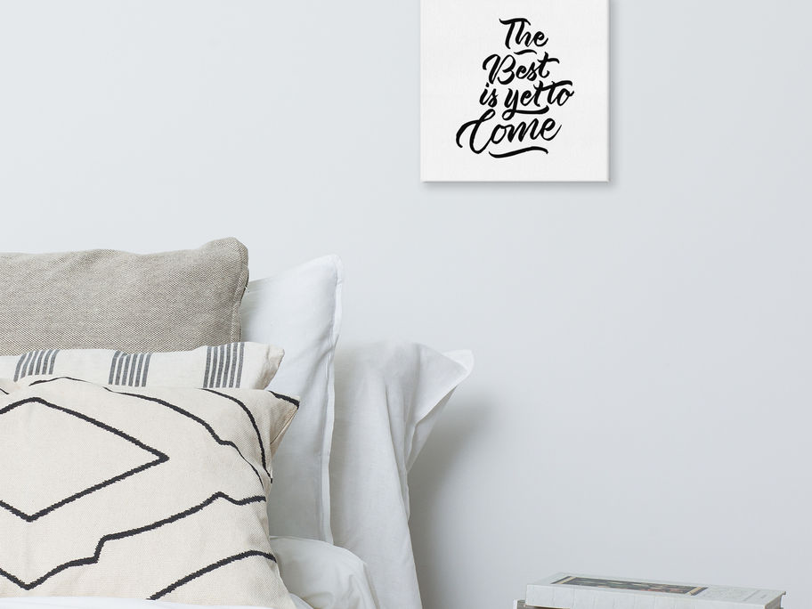 Calligraphy art print of the phrase "The Best is Yet to Come," by darold pinnock (dpcreates)