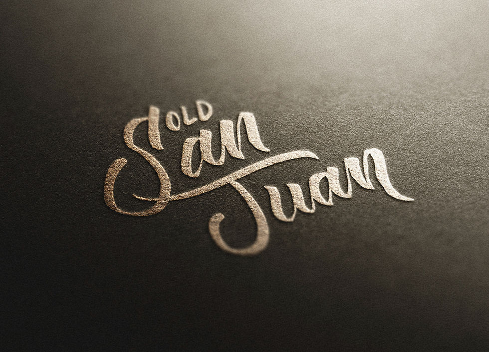 Calligraphy vector art by darold pinnock (dpcreates) of the words "old san juan."