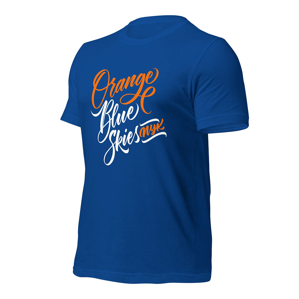 Thumbnail: Orange Blue Skies Unisex t-shirt 