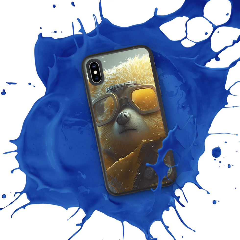 Thumbnail: FlyTeddie Speckled iPhone® Case (Yellow Teddy)