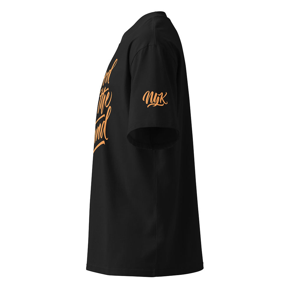 Thumbnail: Blood in the Ground Unisex organic oversized high neck t-shirt